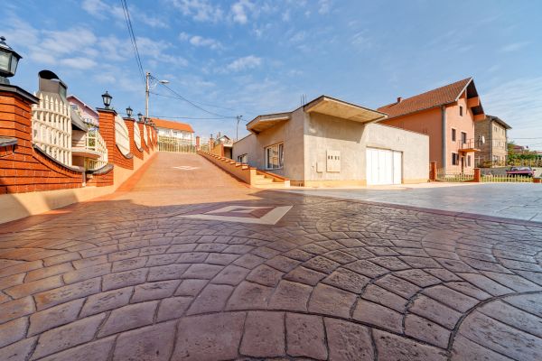 Stamped Cement Application